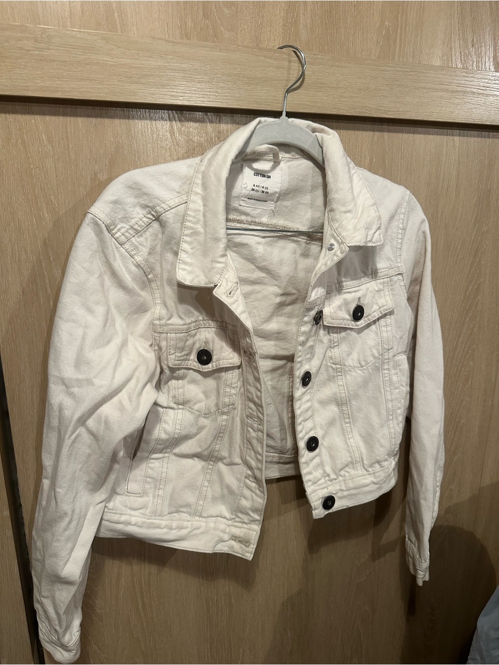 Cotton On Cream Cropped Jacket